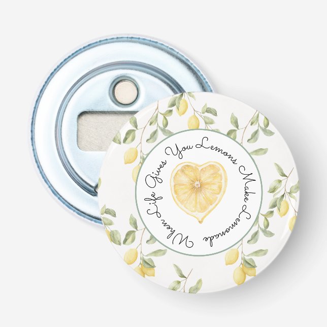 Décapsuleur Yellow Lemons Fruit Lemonade (Devant)