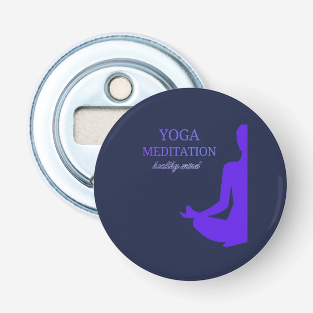 Décapsuleur Yoga et méditation pour un esprit sain (Devant)