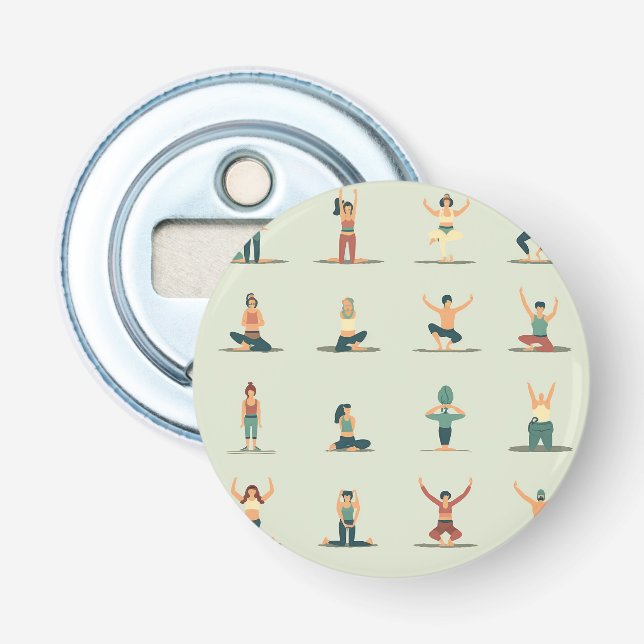 Décapsuleur Yoga, pilates, thématique  (Devant)