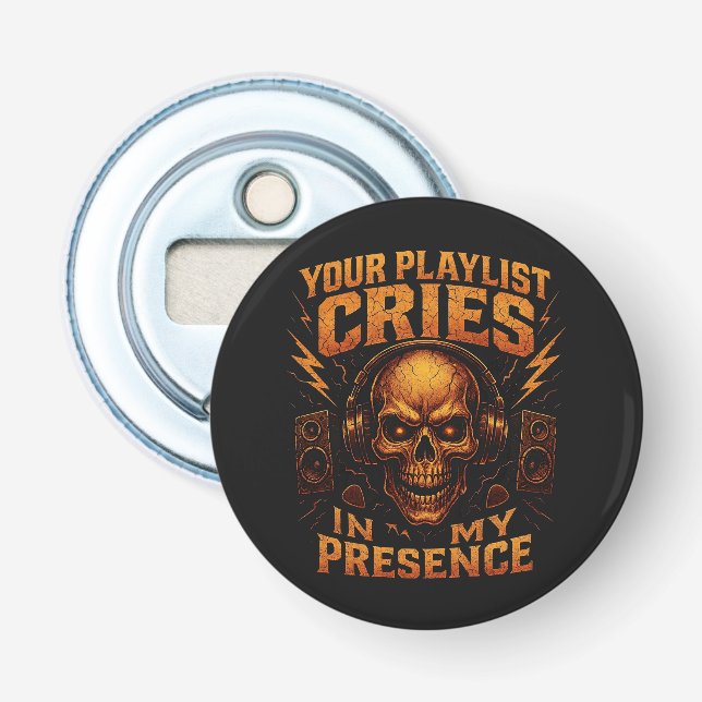 Décapsuleur Your Playlist Cries Skull Headphone Music (Devant)