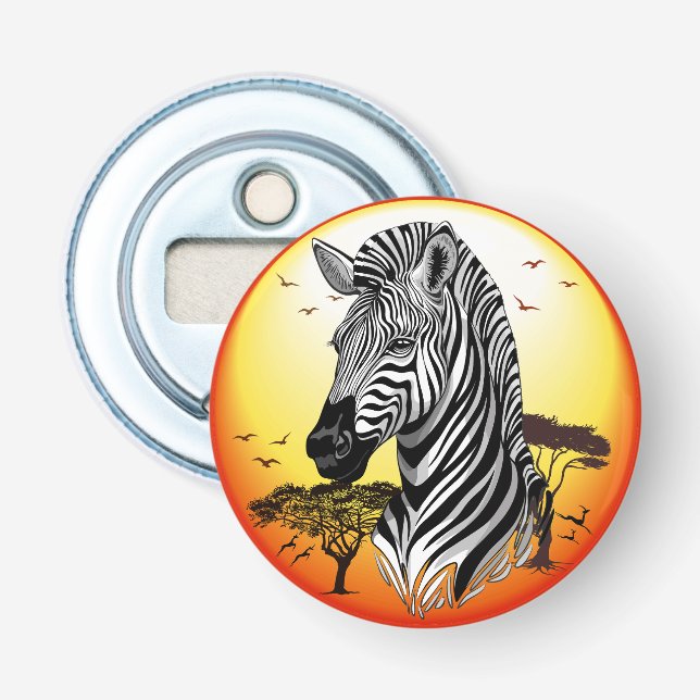 Décapsuleur Zebra African Savanna Wild Animal (Devant)