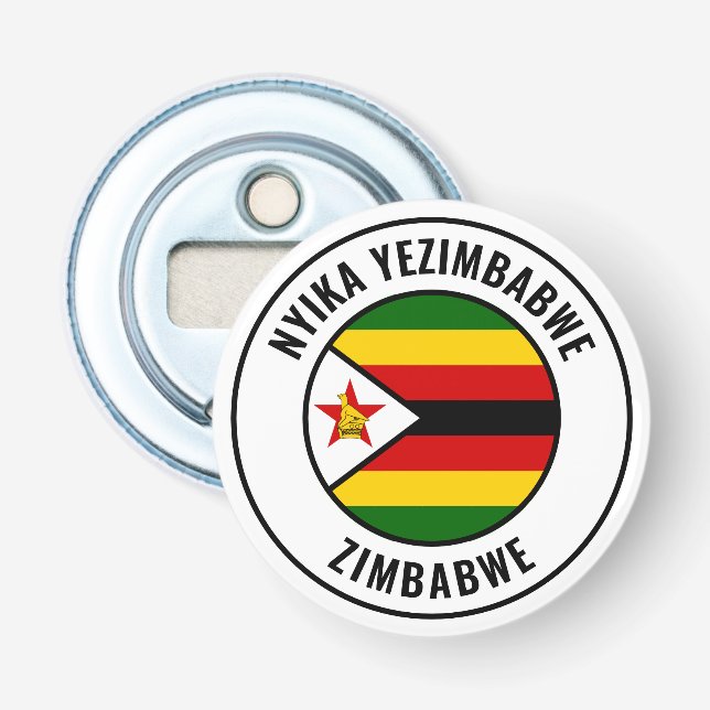 Décapsuleur Zimbabwe Drapeau magnifique Patriotic Bottle Ouvri (Devant)