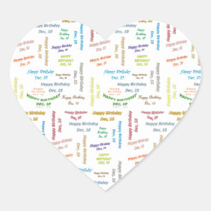 Décembre, 10 Anniversaire Sticker