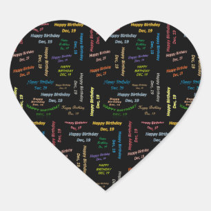 Décembre, 19 Anniversaire Sticker