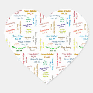 Décembre, 20 Anniversaire Sticker