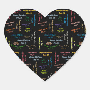 Décembre, 31 Anniversaire Sticker