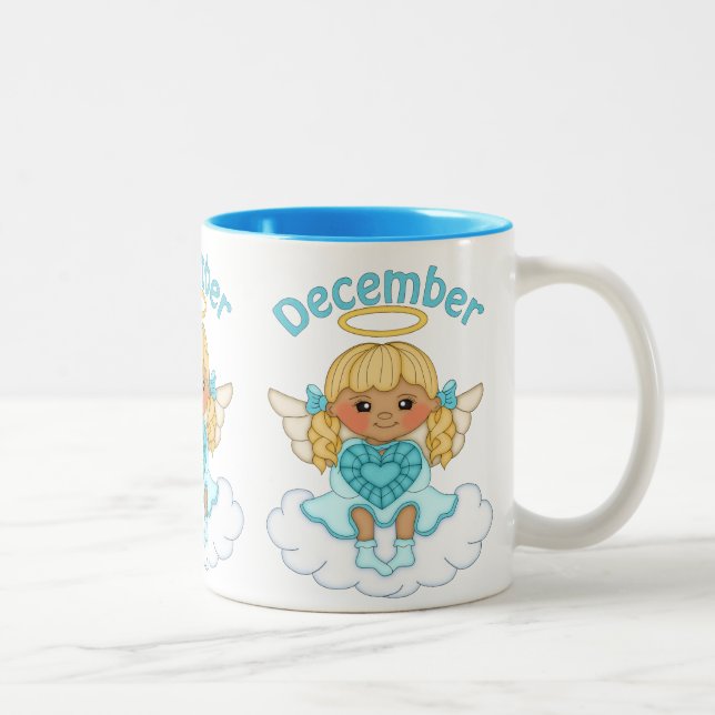 Décembre Angel café Birthstone mug (Droit)