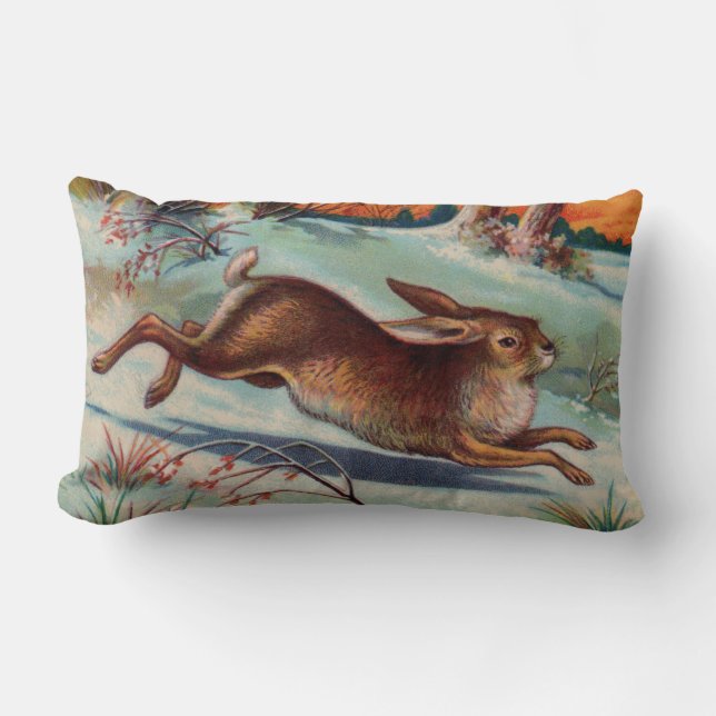 Décembre Coussin Lumbar Rabbit (Recto)