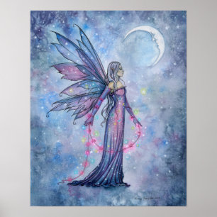 Décembre Moon Fairy Poster par Molly Harrison