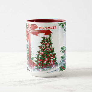Décembre Mug café de Noël
