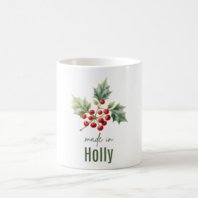 Décembre Mug Fleur de houx | Tasse à café (Centre)