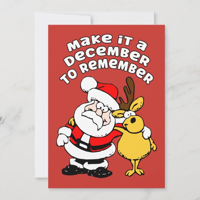 Décembre pour se souvenir de la carte de Noël (Devant)
