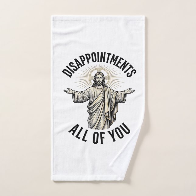 Déceptions Vous Tous Tee-shirt Religieux Vintage (Serviette à main)