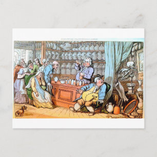 Décès à la carte postale de l'Apothacaire