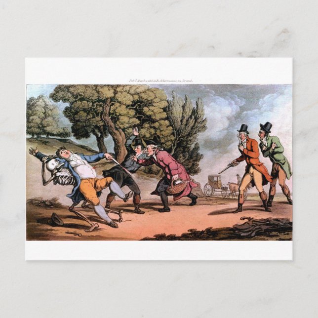 Décès à la carte postale Duel (Devant)