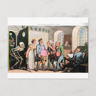 Décès dans la carte postale de la Cour