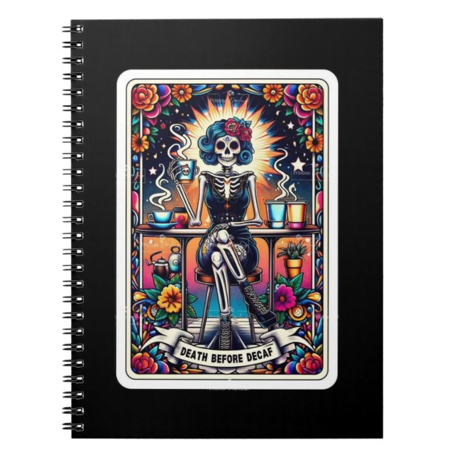 Décès par Decaf Tarot Card Carnet Collection (Devant)