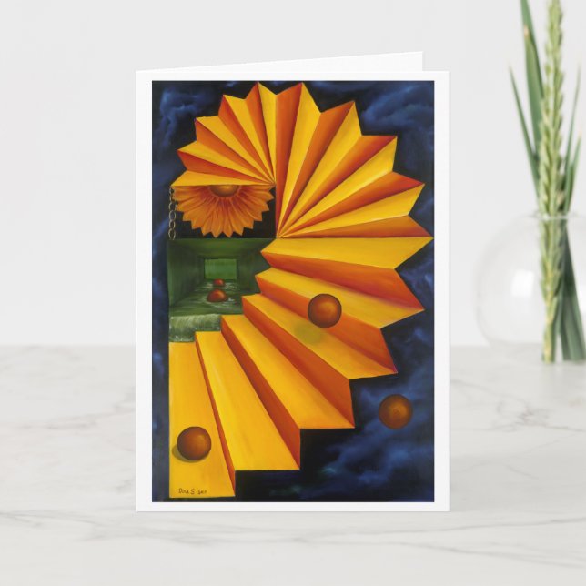 Déchiffrant le voyage - carte de voeux (Devant)