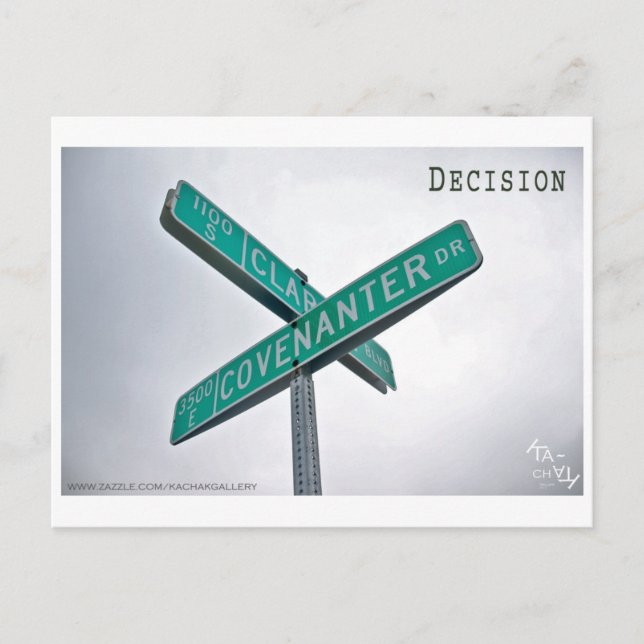 DÉCISION - CARTES POSTALES (Devant)