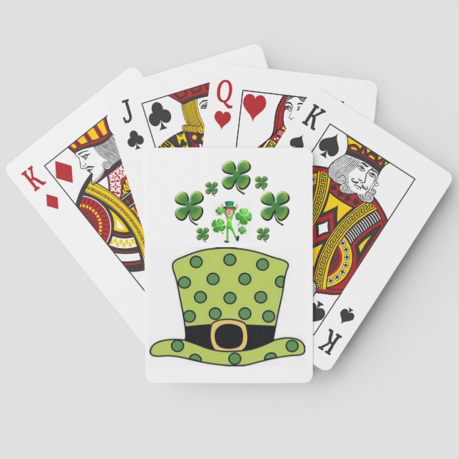 Deck de cartes de jeu de St. Patrick (dos)
