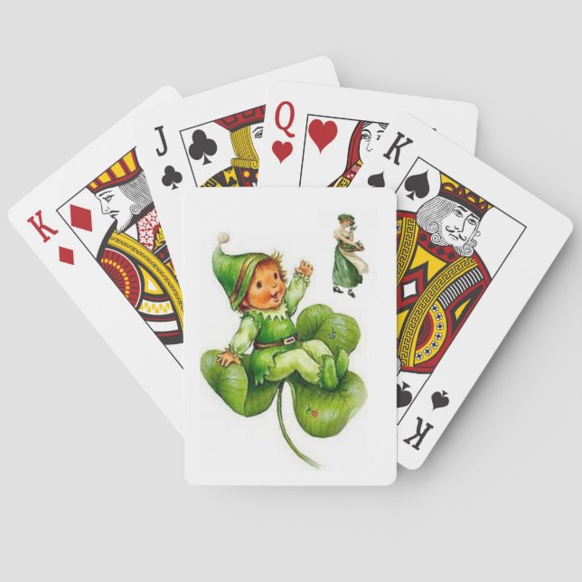 Deck de cartes de jeu de St. Patrick (dos)