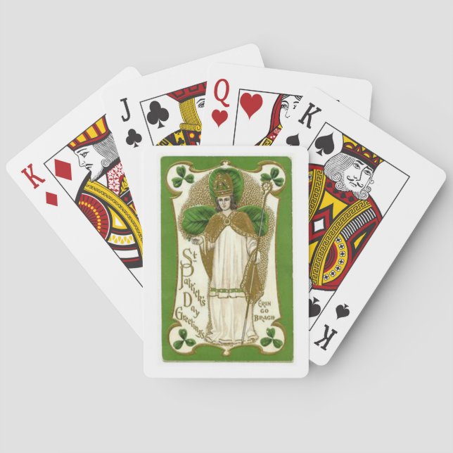 Deck de cartes de jeu de St. Patrick (dos)