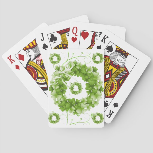 Deck de cartes de jeu de St. Patrick (dos)