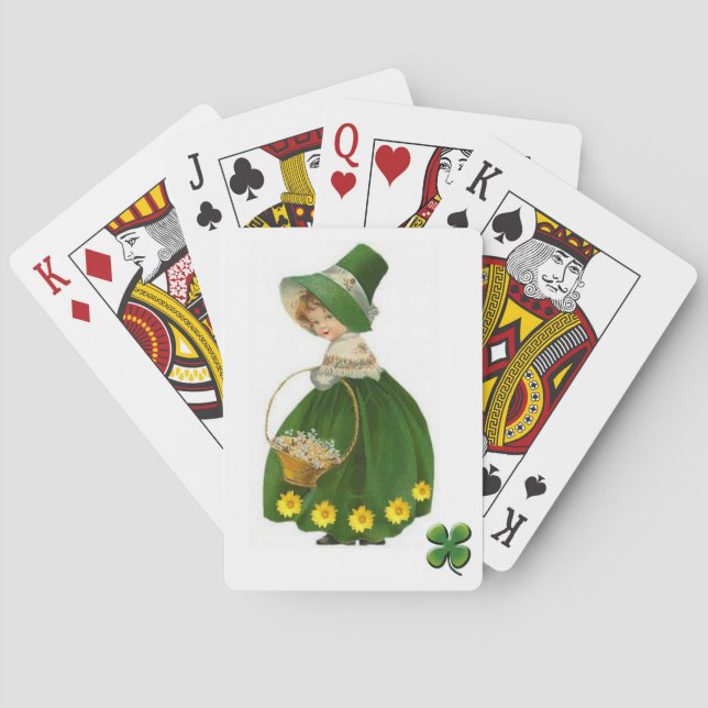 Deck de cartes de jeu de St. Patrick (dos)