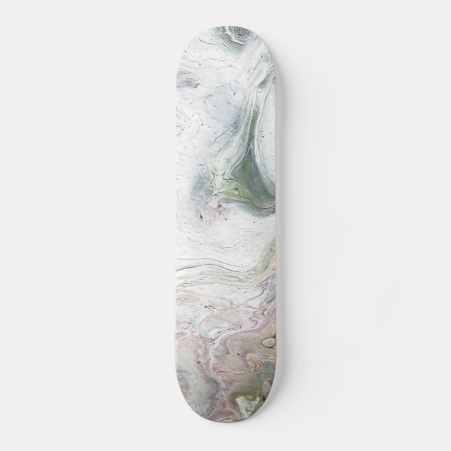 Deck de skateboard abstrait Eagle Fluffy White (Recto)