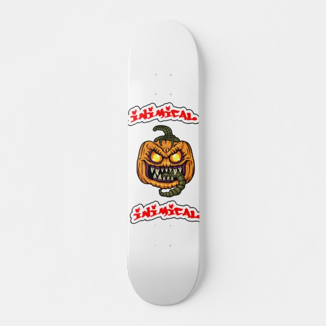 Deck de skateboard Halloween hostile  (Devant)