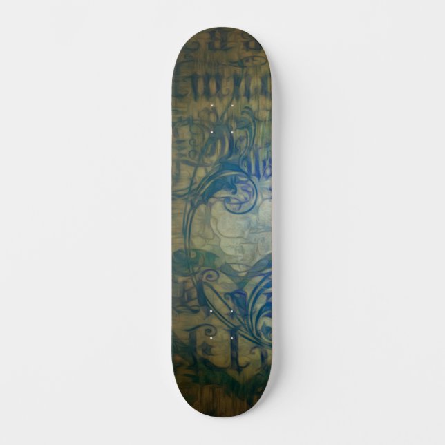 Deck de skateboard Tourbillon Abstrait (Recto)