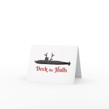 Deck the Hulls - Carte de rennes sous-marins