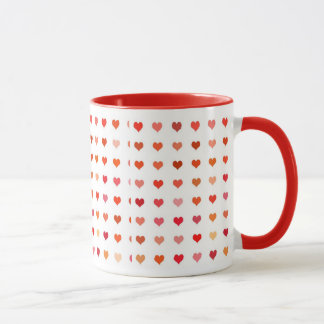 Déclaration d'amoureux de tasse d'amour de coeurs