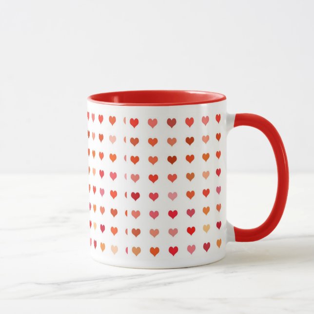 Déclaration d'amoureux de tasse d'amour de coeurs (Droite)