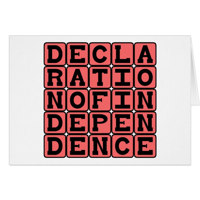 Déclaration d'indépendance (Devant horizontal)