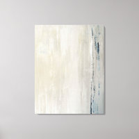 'Déclaration' Toile d'art Abstrait beige