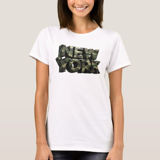 Déclaration Vert NEW YORK Citation T-Shirt v2 (Devant)
