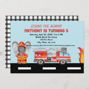 Déclenchez l'alarme ! Invitation d'anniversaire de