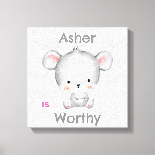Déco d'affirmation personnalisée pour enfants | So (Recto)