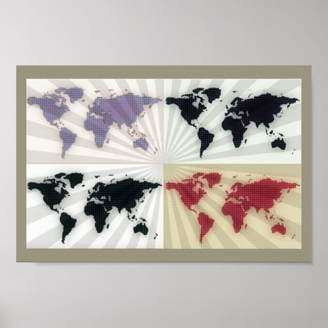 déco de cartes du monde (Devant)