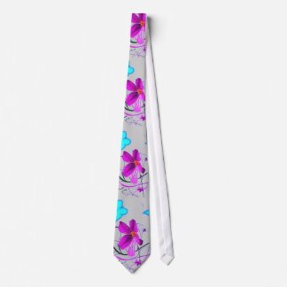 Déco floral en Cravate grise