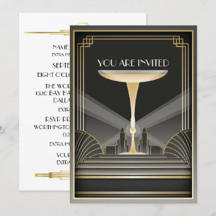 Déco Gala Contemporain Invitation