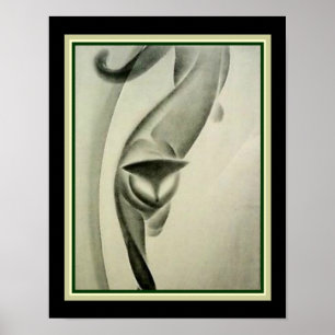 Déco Lithographie de chat vers 1931 par le major F