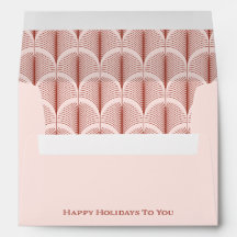 Déco moderne | Joyeuses fêtes Élégant rose et roug
