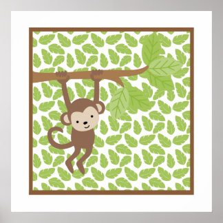 Déco murale de nurserie Petit Singe Sweet Safari