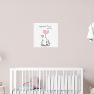 Déco murale de nursery « Faire de grands rêves »