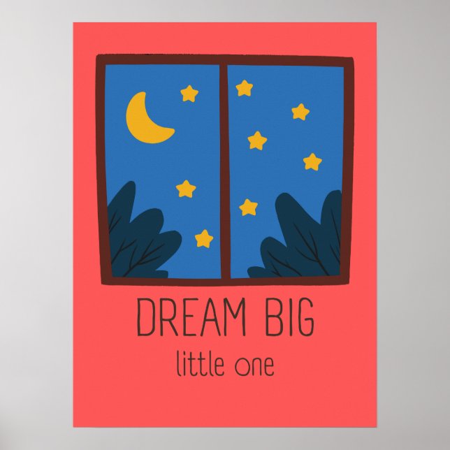 Déco murale de nursery Little One rêve grand (Devant)