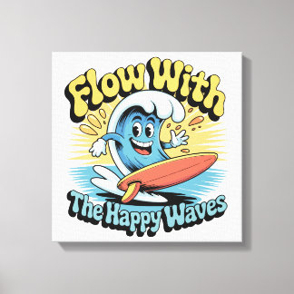 Déco murale Flow With The Happy Waves
