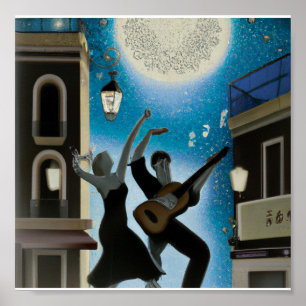 Déco numérique vintage bleu et blanc