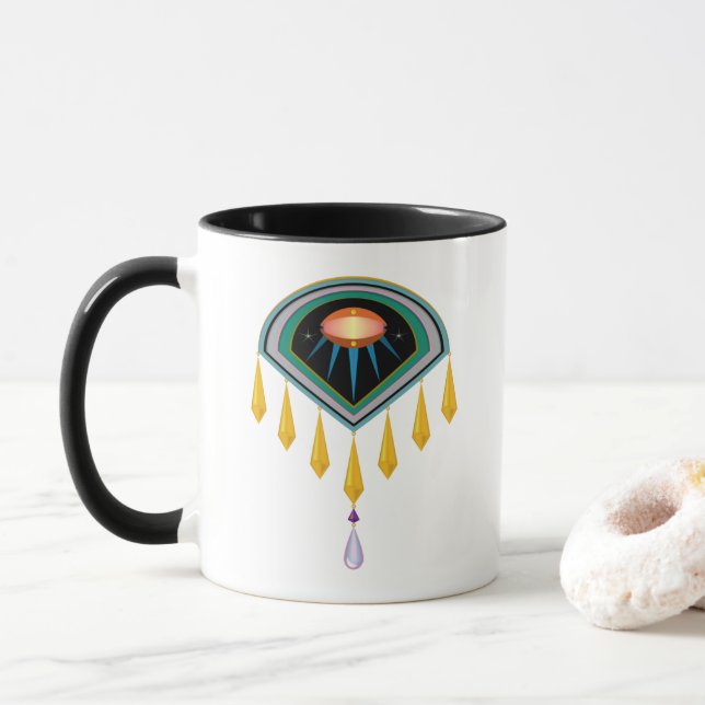 Déco Oeuf Spatial Mug 11oz. (Avec donut)